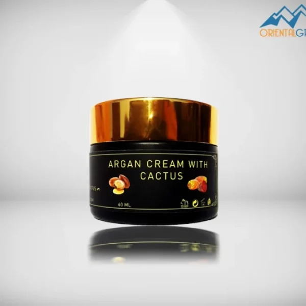 Argan oil cream with cactus.